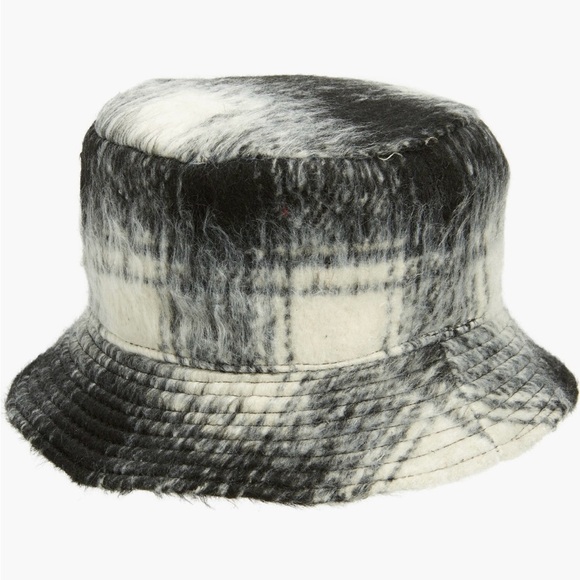 Melrose Market Plaid Eyelash Bucket Hat - Picture 2 of 6